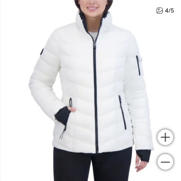 Nautica ladies puffer jacket with faux fur hood - Picture 4 of 4